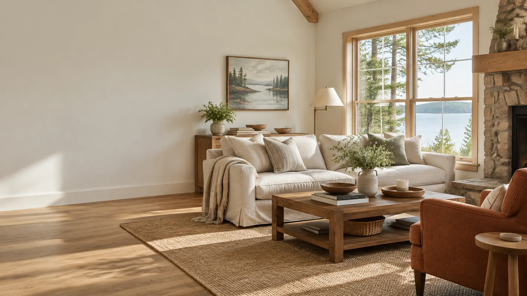 A bright, thoughtfully furnished cottage living room